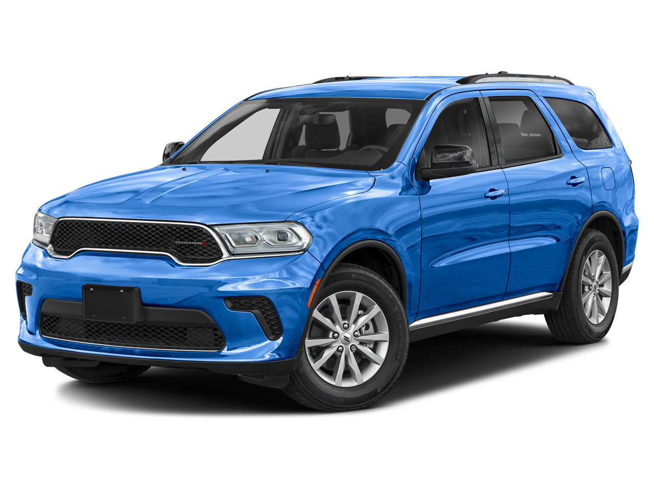 2026 Dodge Durango GT Plus in B5 Blue — front three-quarter view