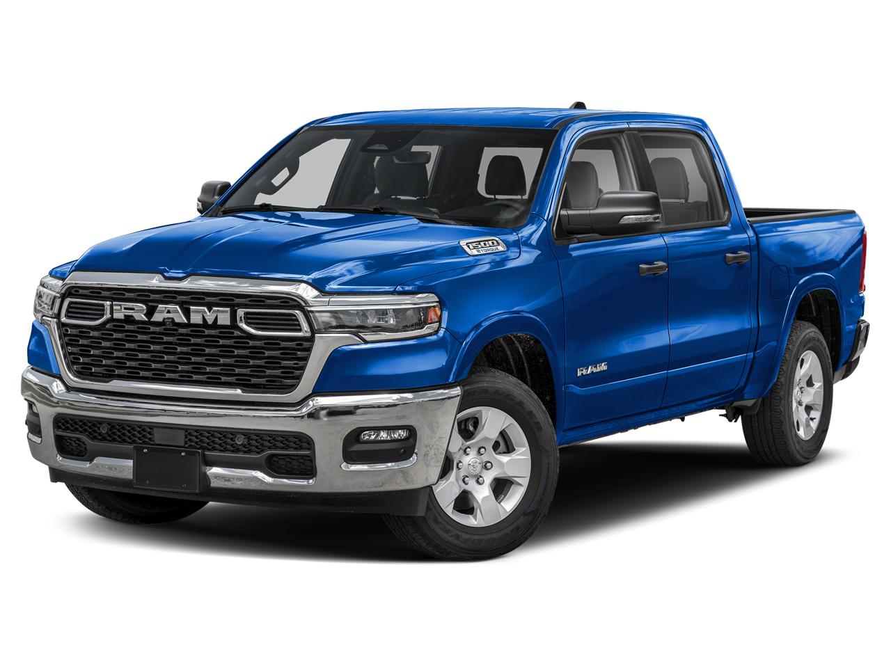2026 RAM 1500 Big Horn/Lone Star in Hydro Blue Pearlcoat — front three-quarter view