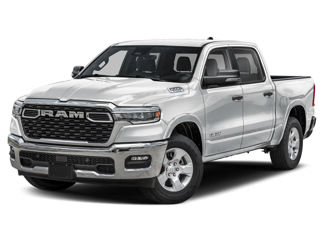 2026 RAM 1500 Big Horn/Lone Star in Bright White Clearcoat — front three-quarter view