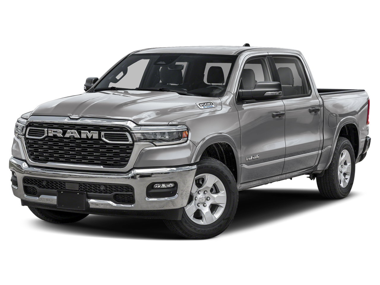 2026 RAM 1500 Big Horn/Lone Star in Silver Zynith — front three-quarter view