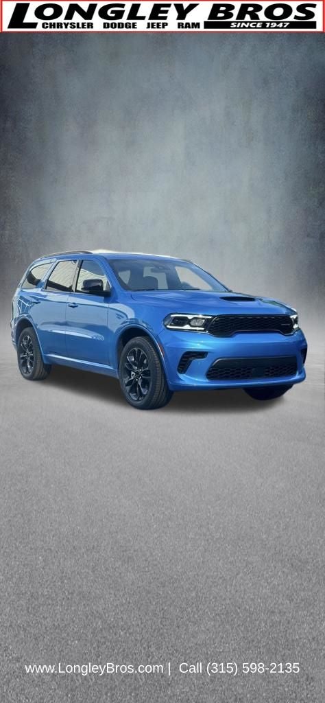 2026 Dodge Durango GT Plus in B5 Blue — front three-quarter view