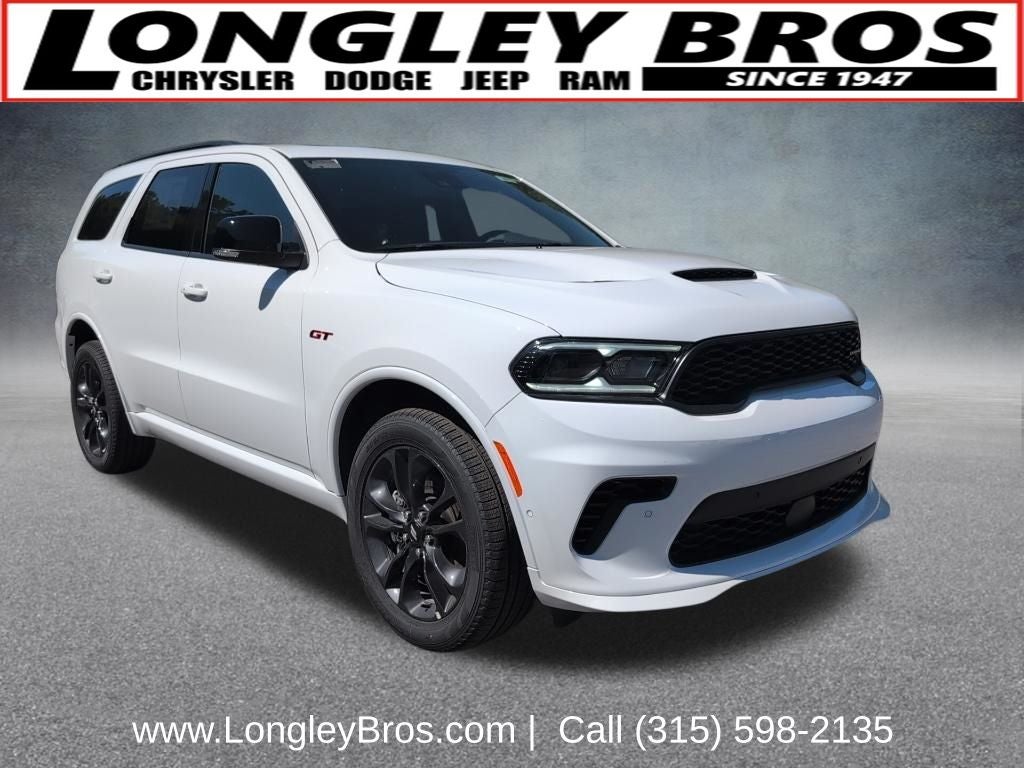 2026 Dodge Durango GT Plus in White Knuckle Clearcoat — front three-quarter view
