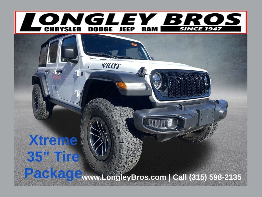 2024 Jeep Wrangler Sport in Bright White Clearcoat — front three-quarter view