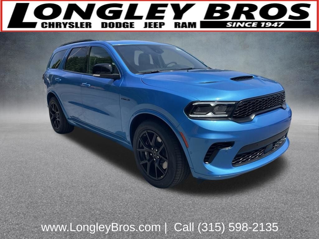 2026 Dodge Durango GT Premium HEMI V8 in B5 Blue — front three-quarter view
