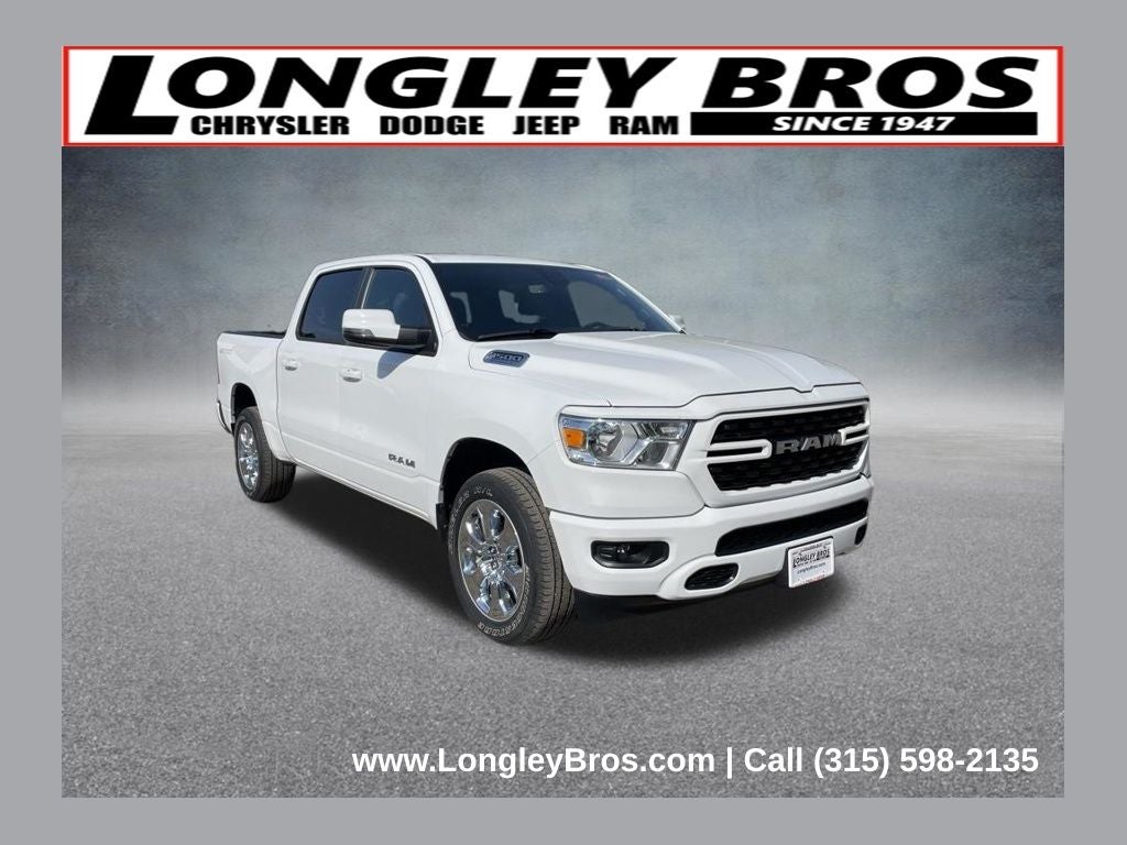 2023 RAM 1500 Big Horn/Lone Star in Bright White Clearcoat — front three-quarter view