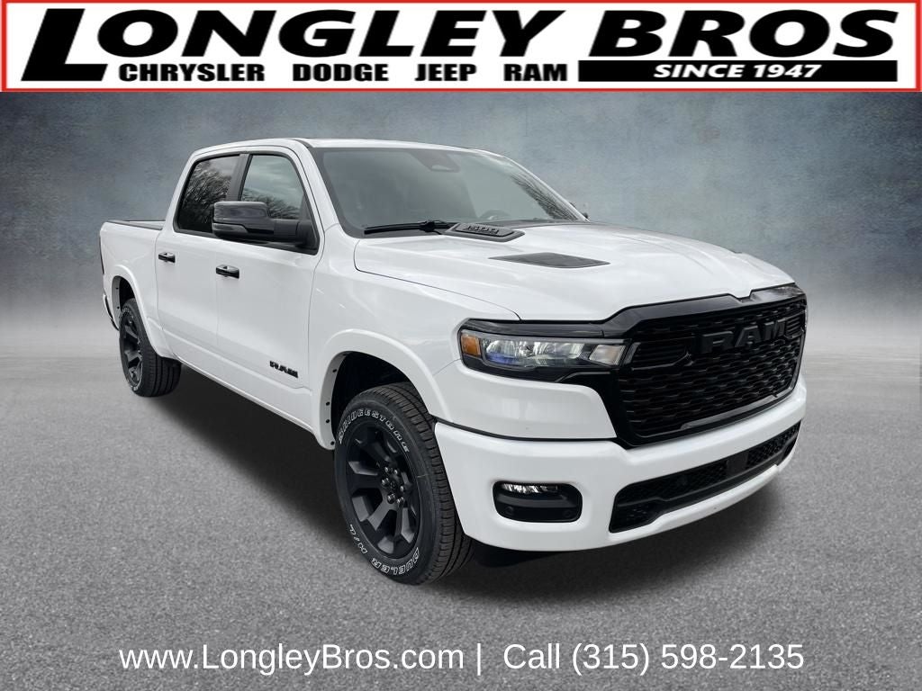 2026 RAM 1500 Big Horn/Lone Star in Bright White Clearcoat — front three-quarter view