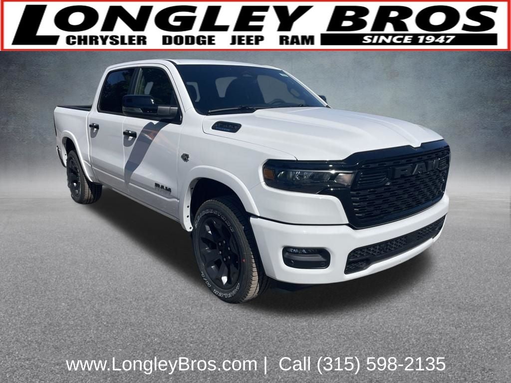 2026 RAM 1500 Big Horn/Lone Star in Bright White Clearcoat — front three-quarter view