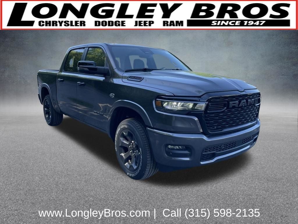2026 RAM 1500 Big Horn/Lone Star in Granite Crystal Metallic Clearcoat — front three-quarter view