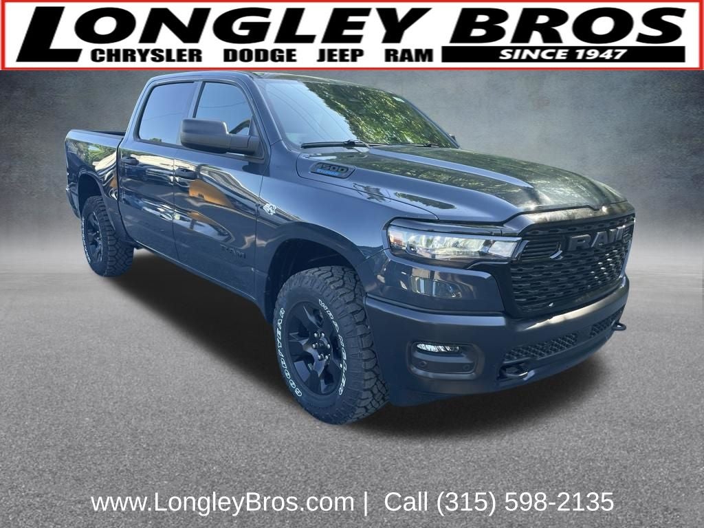 2026 RAM 1500 Warlock in Forged Blue Metallic — front three-quarter view