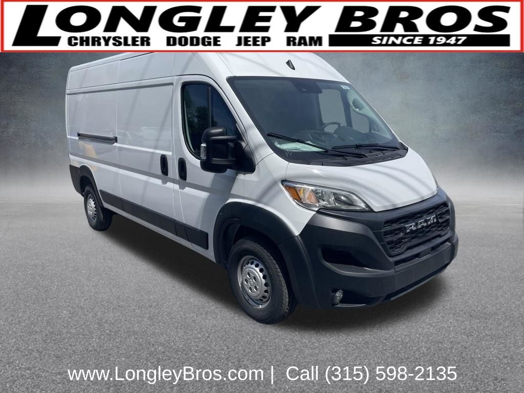 2026 RAM ProMaster 2500 High Roof in Bright White Clearcoat — front three-quarter view
