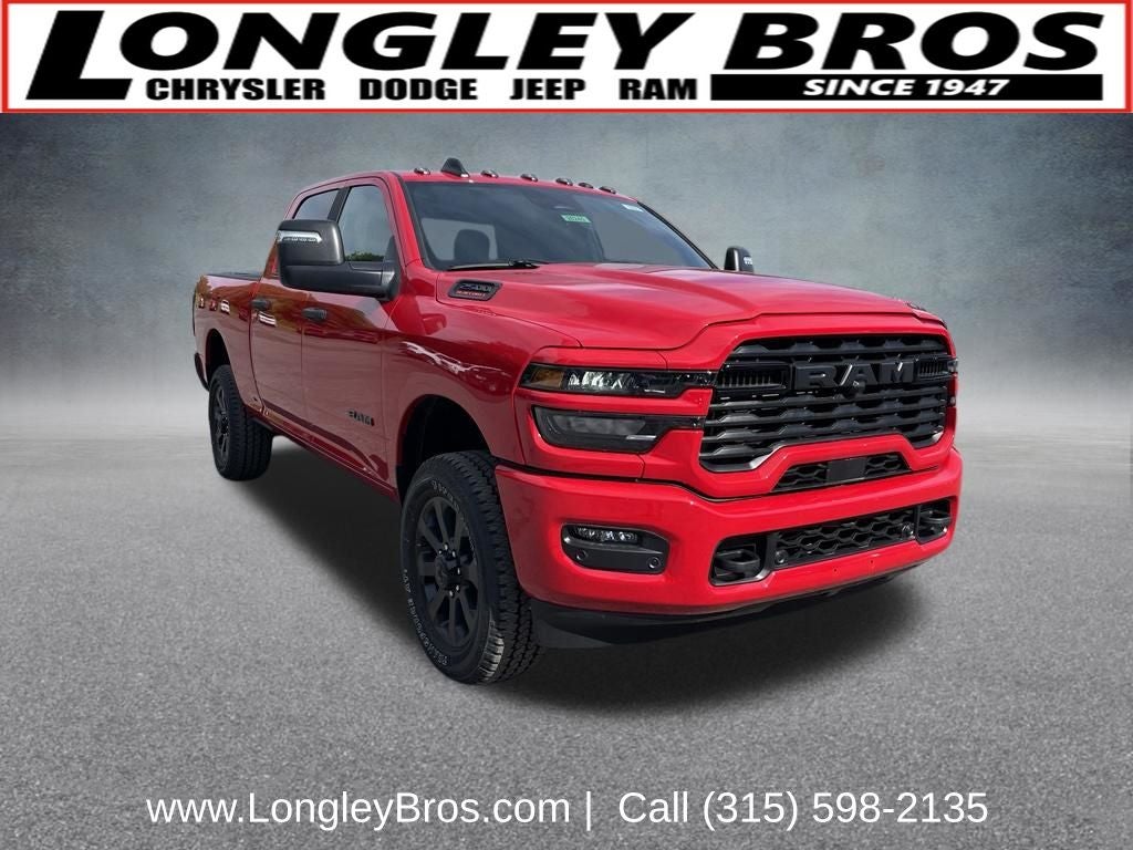 2026 RAM 2500 Big Horn in Flame Red Clearcoat — front three-quarter view