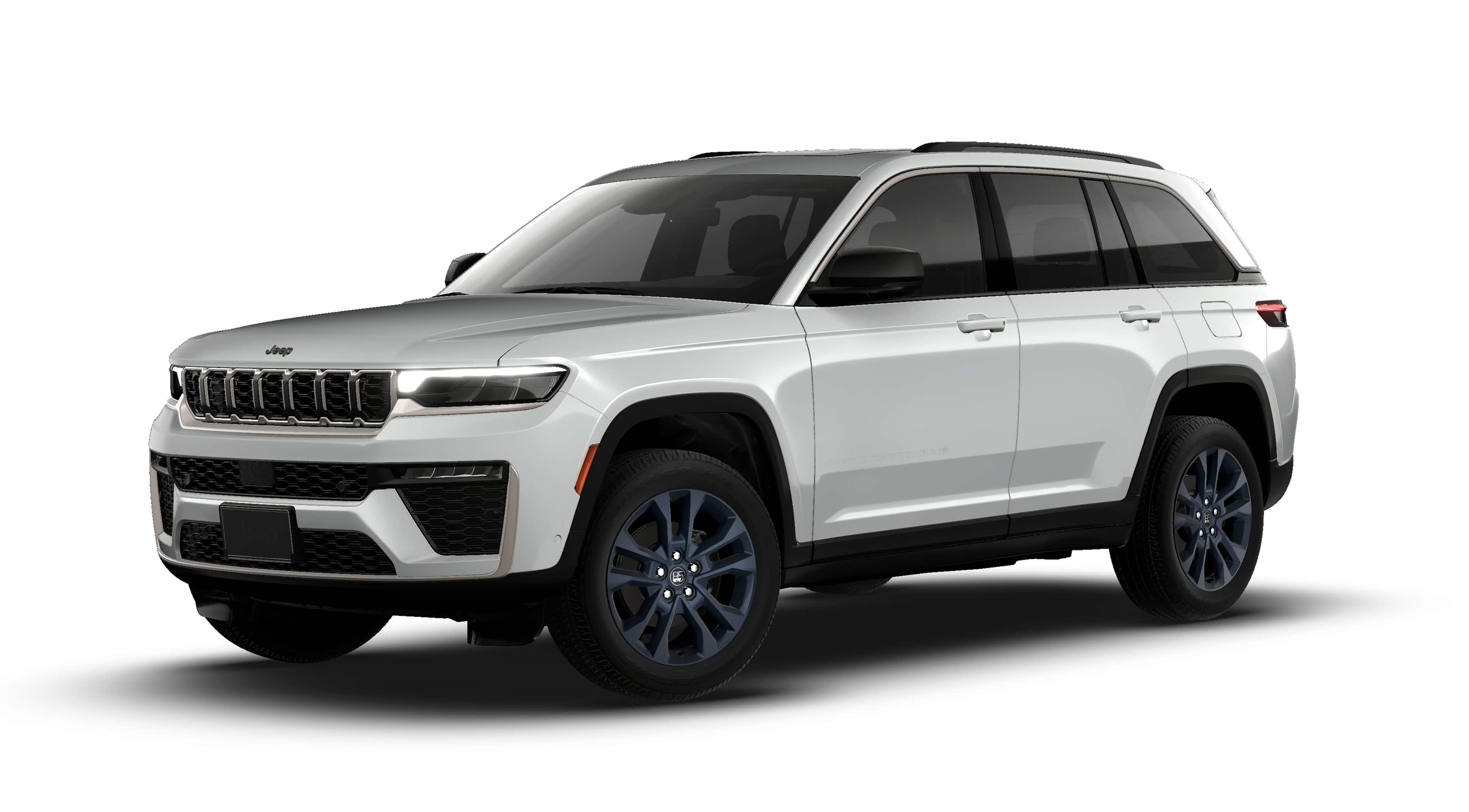 2026 Jeep Grand Cherokee GRAND CHEROKEE 85TH ANNIVERSARY EDITION 4X4 in Silver Zynith Exterior Paint — front three-quarter view