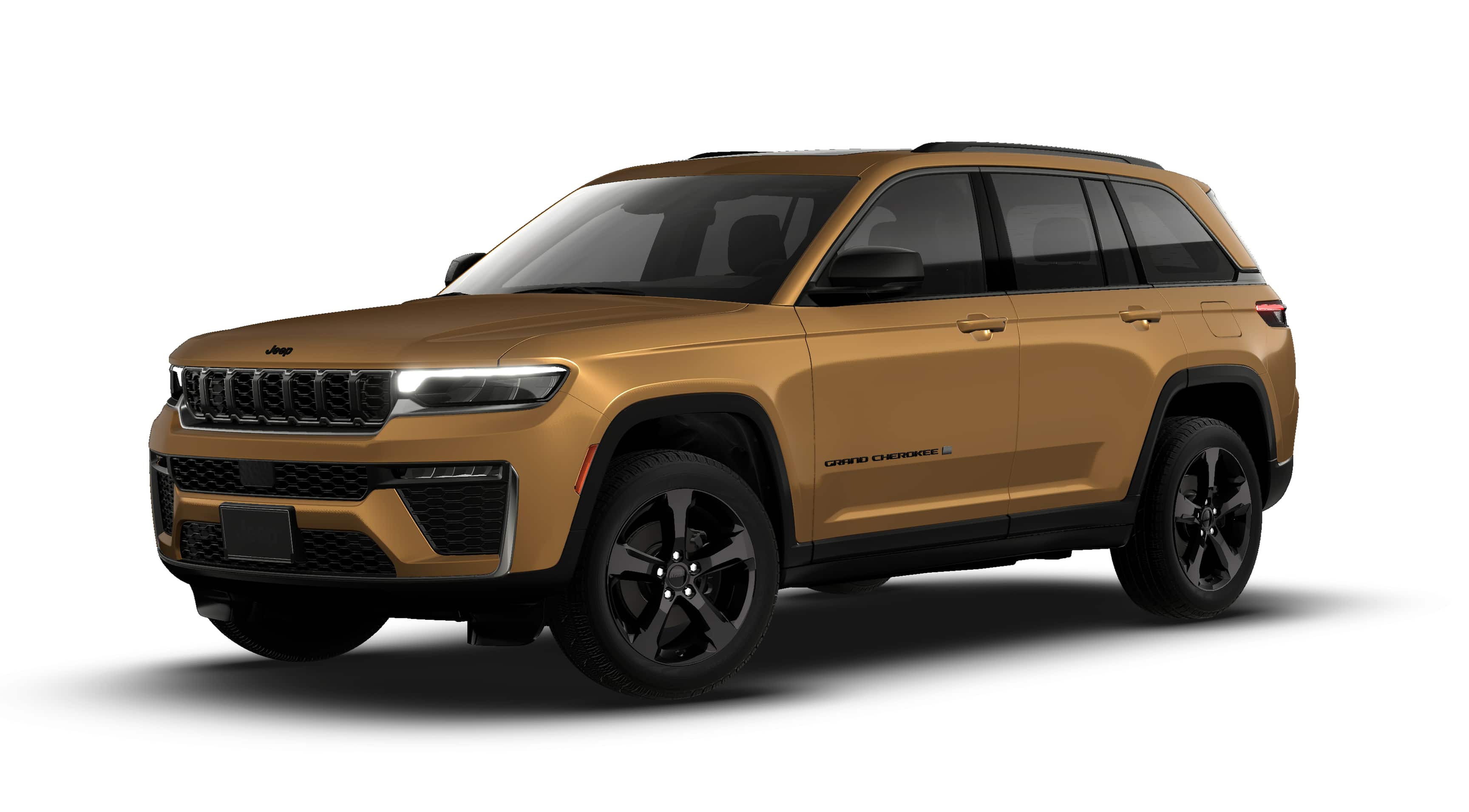 2026 Jeep Grand Cherokee GRAND CHEROKEE LIMITED 4X4 in Copper Shino Metallic Clear-Coat Exterior Paint — front three-quarter view